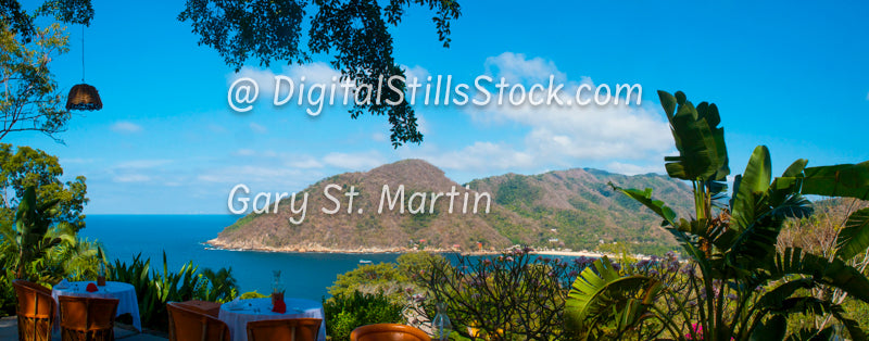 Wide View of the Harbor, off into the Ocean, Yelapa, Mexico, digital