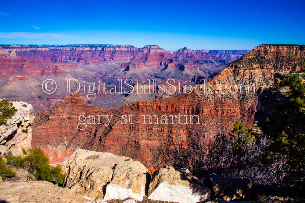 White rock in Foreground, Digital, Arizona, Grand Canyon