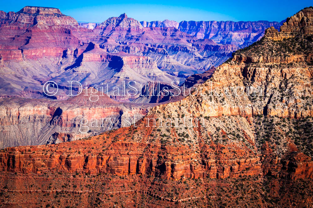 Red Formation in Foreground, Digital, Arizona, Grand Canyon