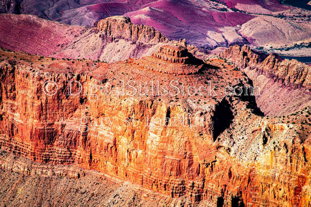 Purple Topped Mesa, Digital, Arizona, Grand Canyon