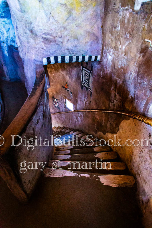 Staircase inside The Tower, Digital, Arizona, Grand Canyon