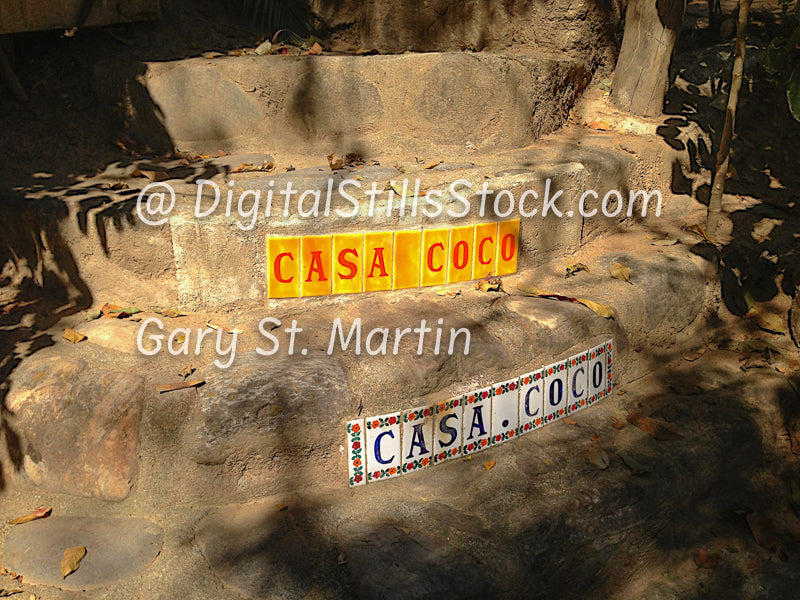 Staircase at Casa Coco, Yelapa, Mexico, digital