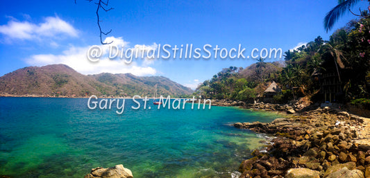 View of Rocky Cove, Yelapa, Mexico, digital