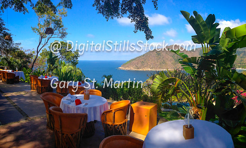 Hotel Restaurant View, Yelapa, Mexico, digital