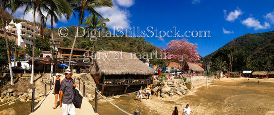 Walking by a Hut, digital Puerto Vallarta