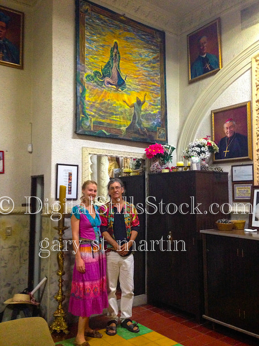 Posing Inside a Church, digital Puerto Vallarta