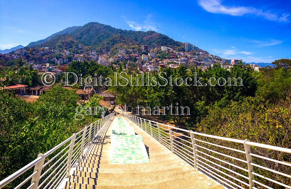 Mountains Across a Bridge, digital Puerto Vallarta