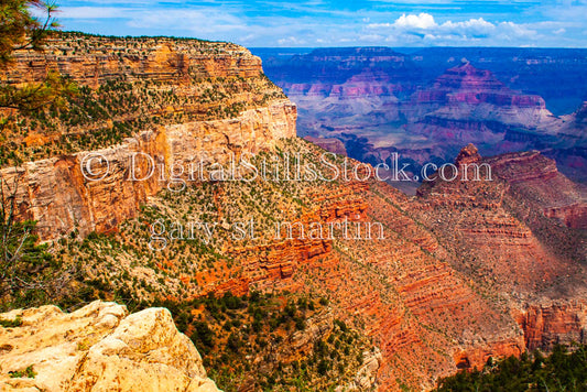 Rolling Mesa Yellow, Red, Digital, Arizona, Grand Canyon