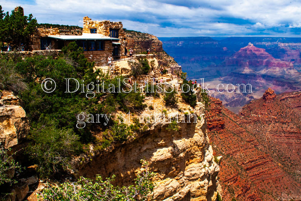 Visitor Center View adjacent to Red Mesa, Digital, Arizona, Grand Canyon