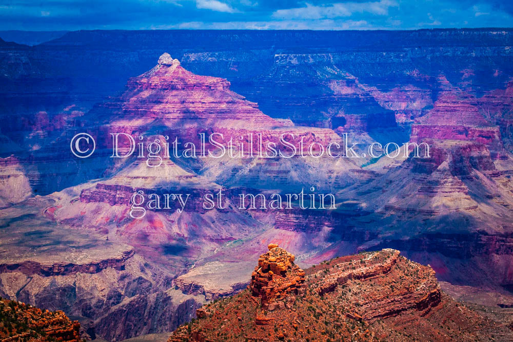 Red and Purple Peaks, Digital, Arizona, Grand Canyon