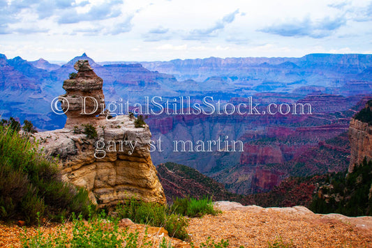 Tiered Rock against vista, Digital, Arizona, Grand Canyon