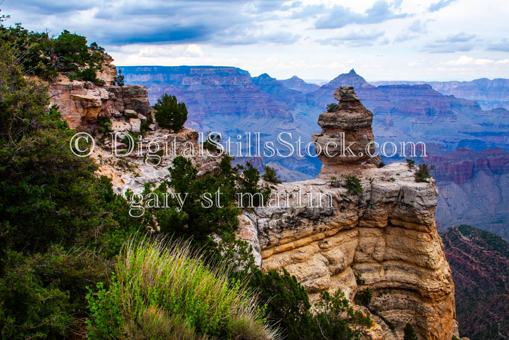 Pointy Rock against Hillside, Digital, Arizona, Grand Canyon