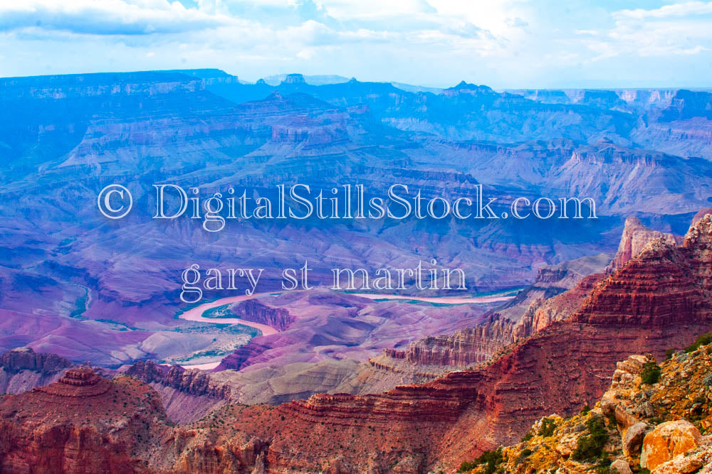 Expansive Canyon Rainbow Shades, Digital, Arizona, Grand Canyon