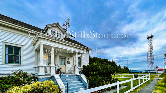 House against the blue sky - Vashon Island, digital Vashon Island 