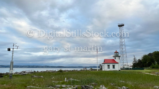 View of a Lighthouse in a field - Vashon Island, digital Vashon Island