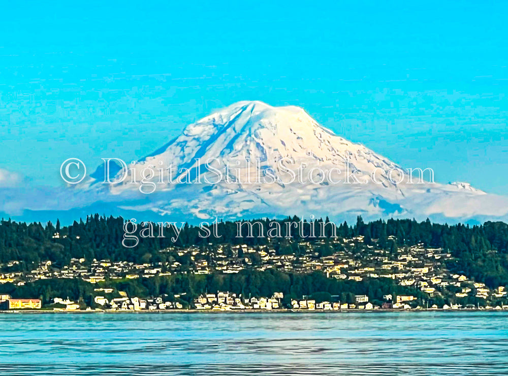 Mount Rainier  - Vashon Island, digital Vashon Island