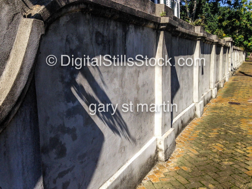 Cement Wall, New Orleans, Digital