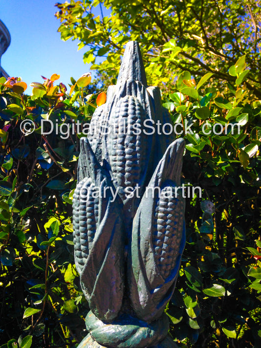 Sculpture Of An Iron Corn, New Orleans,Digital