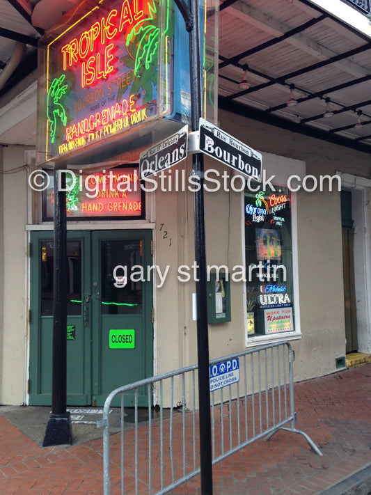 Tropical Isle Neon Sign, New Orleans, Digital