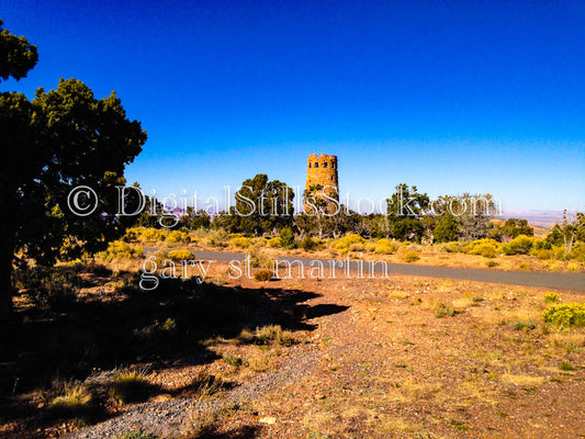 The Tower Distance View, Digital, Arizona, Grand Canyon