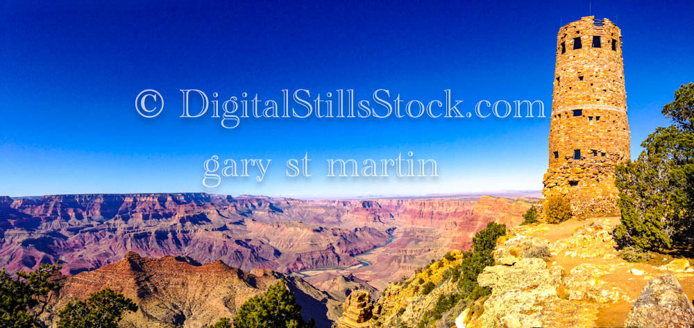 The Tower on Canyon Edge, Digital, Arizona, Grand Canyon