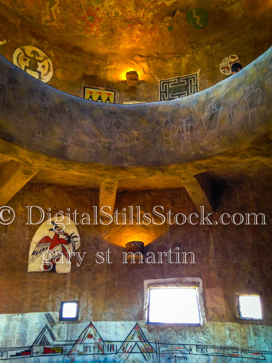 View from downstairs, Inside Tower, Digital, Arizona, Grand Canyon