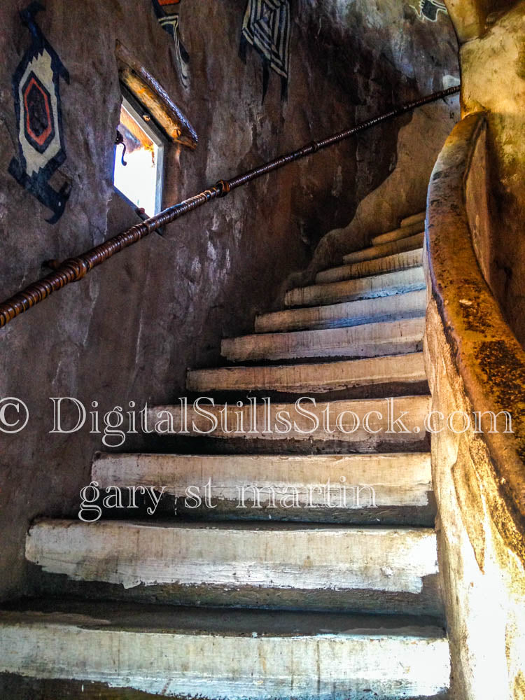 Stairs inside The Tower, Digital, Arizona, Grand Canyon