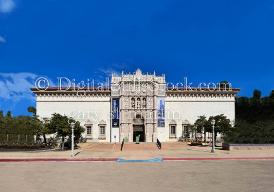 San Diego Museum of Art Entrance, Balboa Park, digital