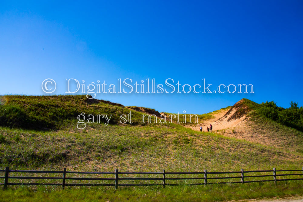 People having fun along Sable Dunes, digital grand marais