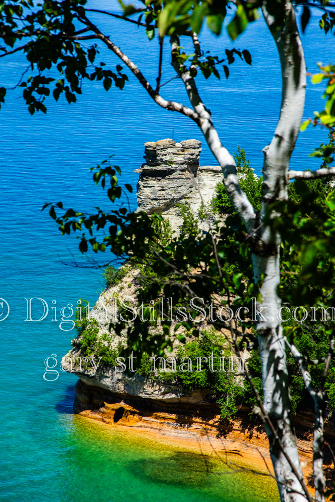 Miner's Castle: Zoomed in, digital Munising