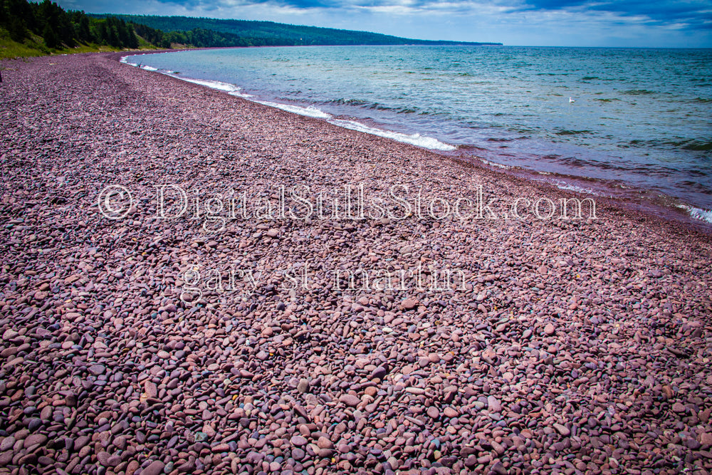 Rocky Beach, digital Copper HArbor