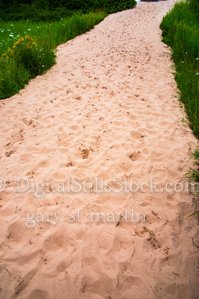 Sandy Path towards Logslide, digital Grand MArais