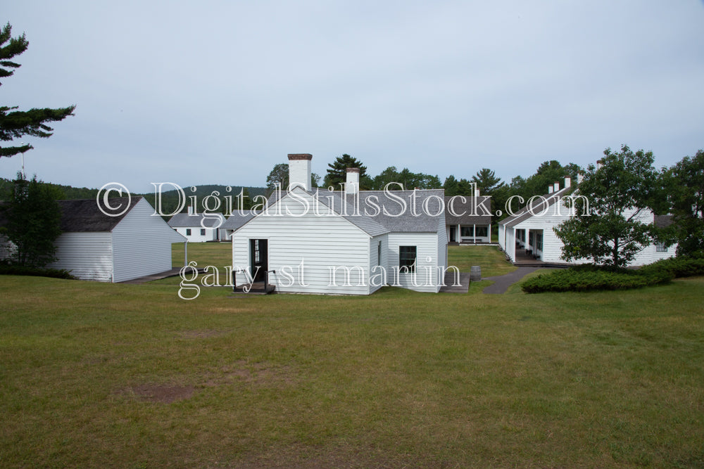 Wide view of Fort Wilkins, digital Copper Harbor