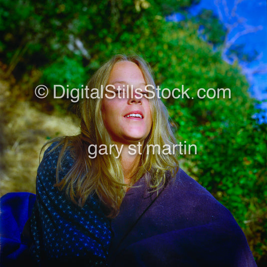 Portrait, she's nestled in the trees, Silverado Canyon, CA, Analog, Color, People, Women