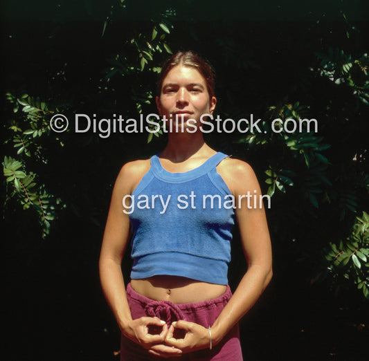 Carolyn Cavalier, Meditation Pose, San Francisco, CA, Analog, Color, People, Women