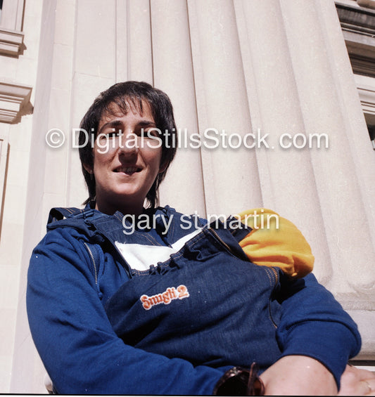  Denise holding Nicolas, Columbia, South Carolina, Analog, Color, People, Women