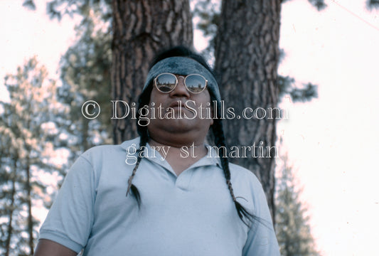 Gordon Biddles, image 2, Klamath Falls Indian Tribe. Oregon, analog, color, portraits, men