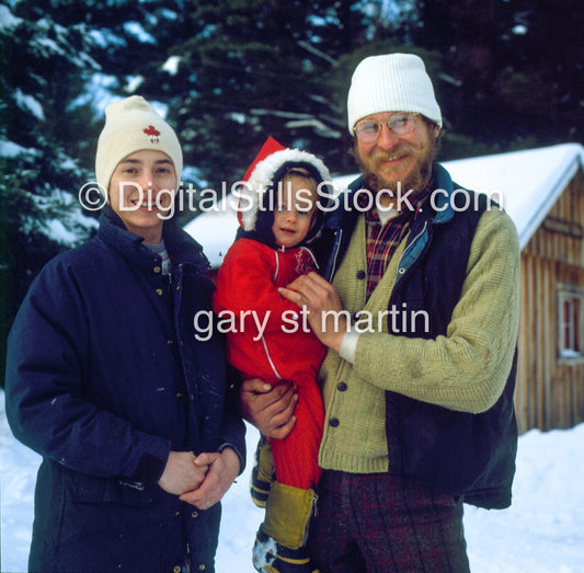 Portrait, Terry And  Family, Christmas, Michigan, Analog, Color, Portraits, Groups