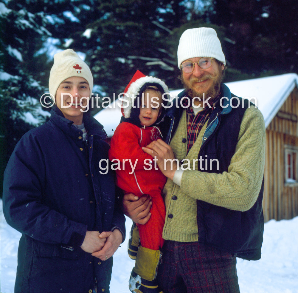 Portrait, Terry And  Family, Christmas, Michigan, Analog, Color, Portraits, Groups