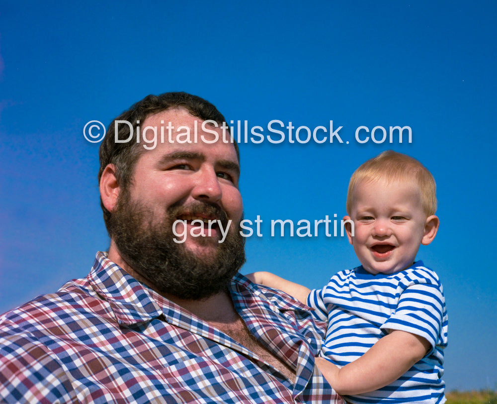 Family portrait, Willie and Josh, analog group