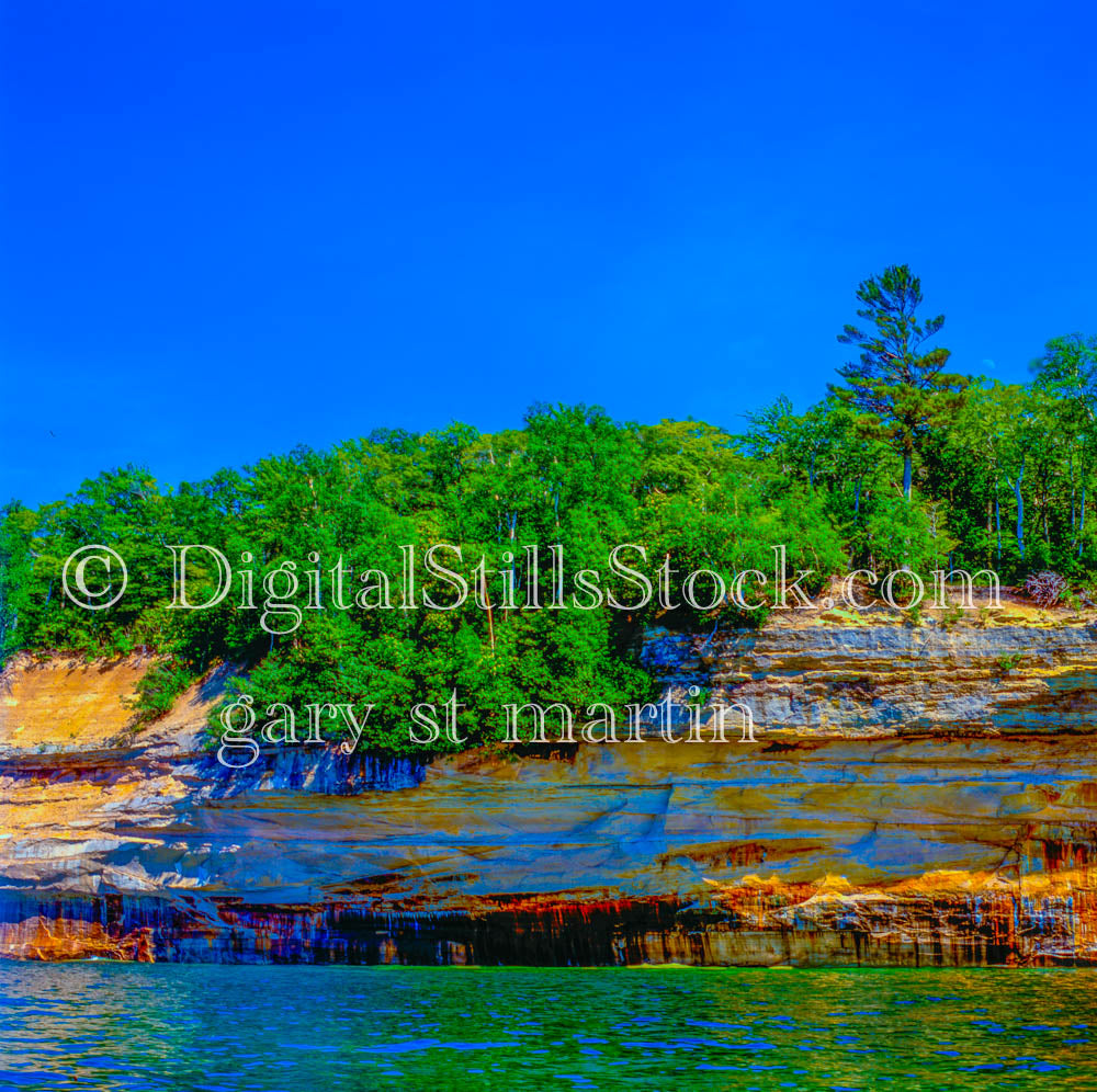 Pictured Rocks Lakeshore, Analog, Color, Michigan