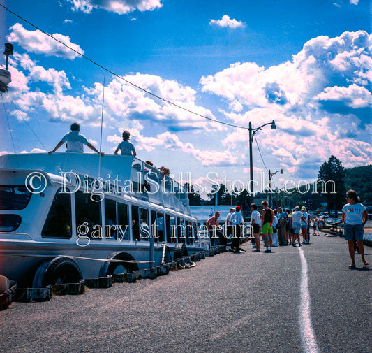 Pictured Rocks Cruise Boat from Front, Analog, Color, Michigan