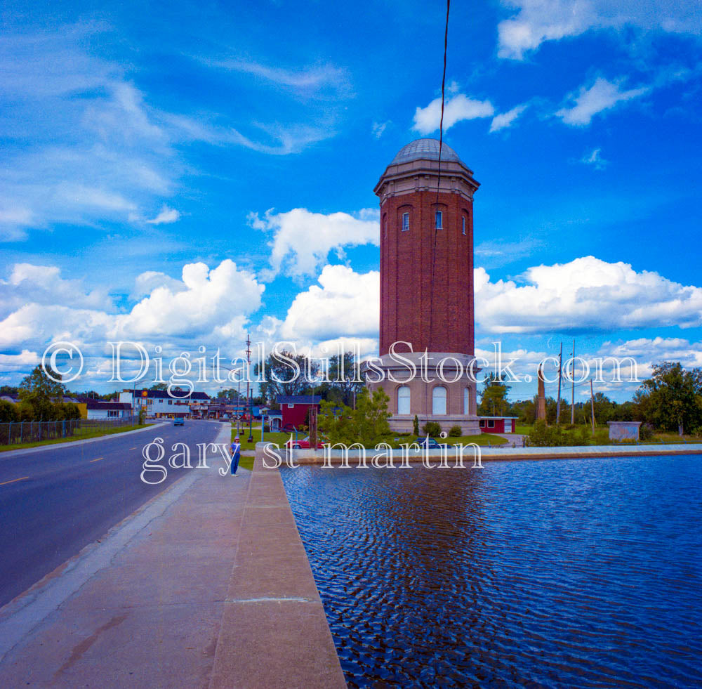 Old Manistique Water Tower- Distance View, Analog, Color, Michigan