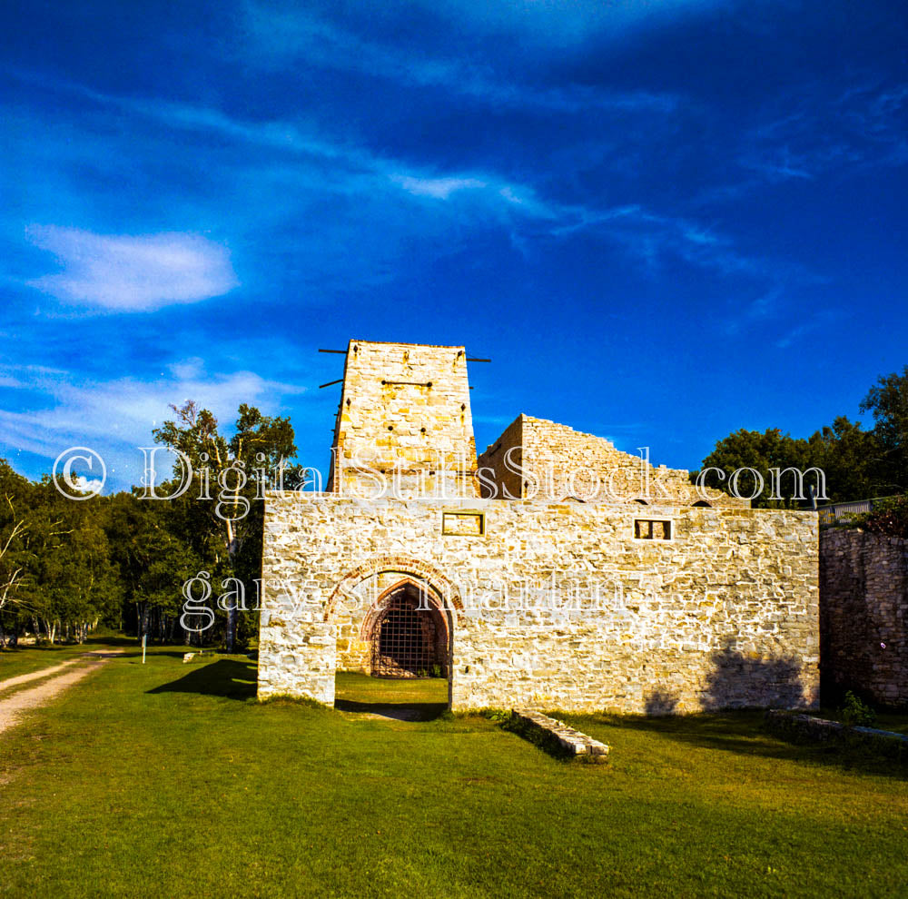 Original Fayette Structure, Analog, Color, Michigan