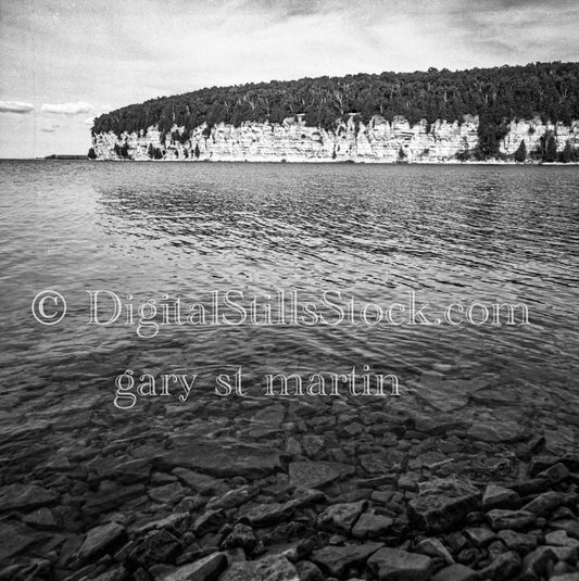 Pictured Rocks B&W, Analog, Color, Michigan