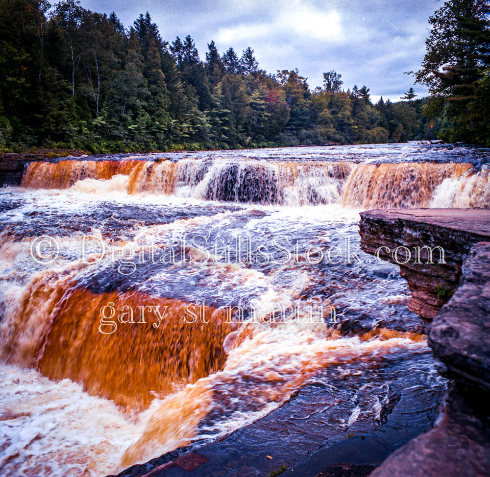 Lower Tahquamenon Falls, Analog, Color, Michigan