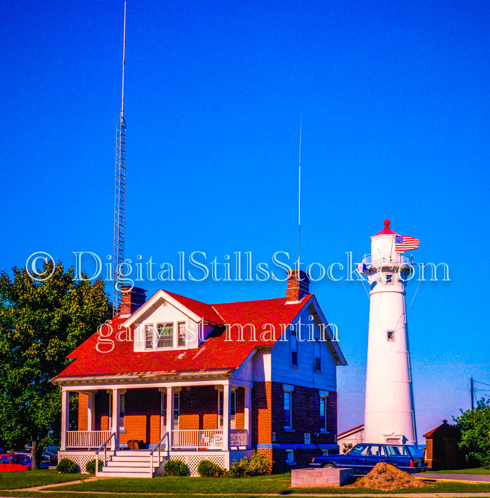 Munising Front Range Lighthouse, Analog, Color, Michigan