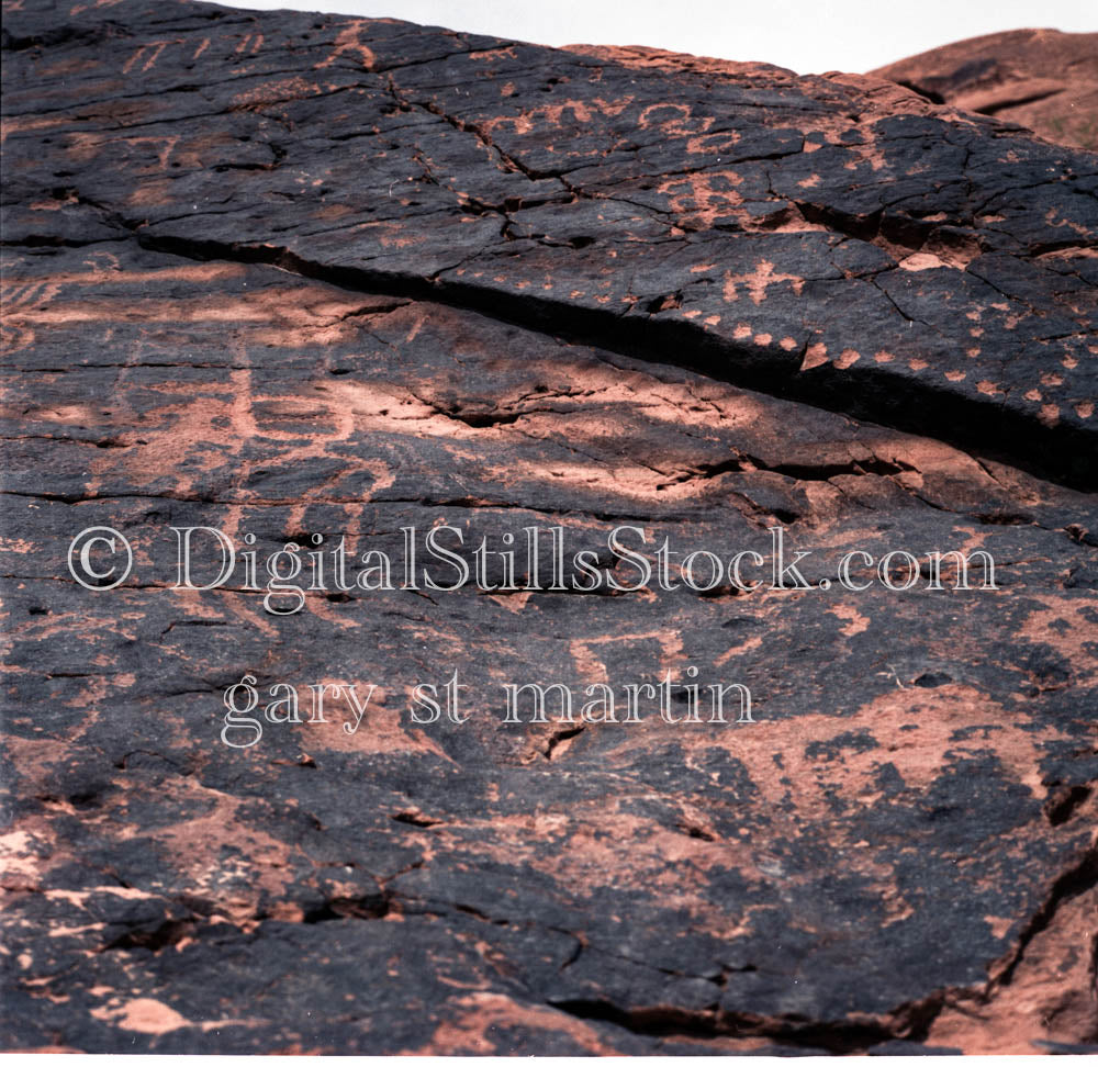 Collection of Pyroglyphics, analog valley of fire