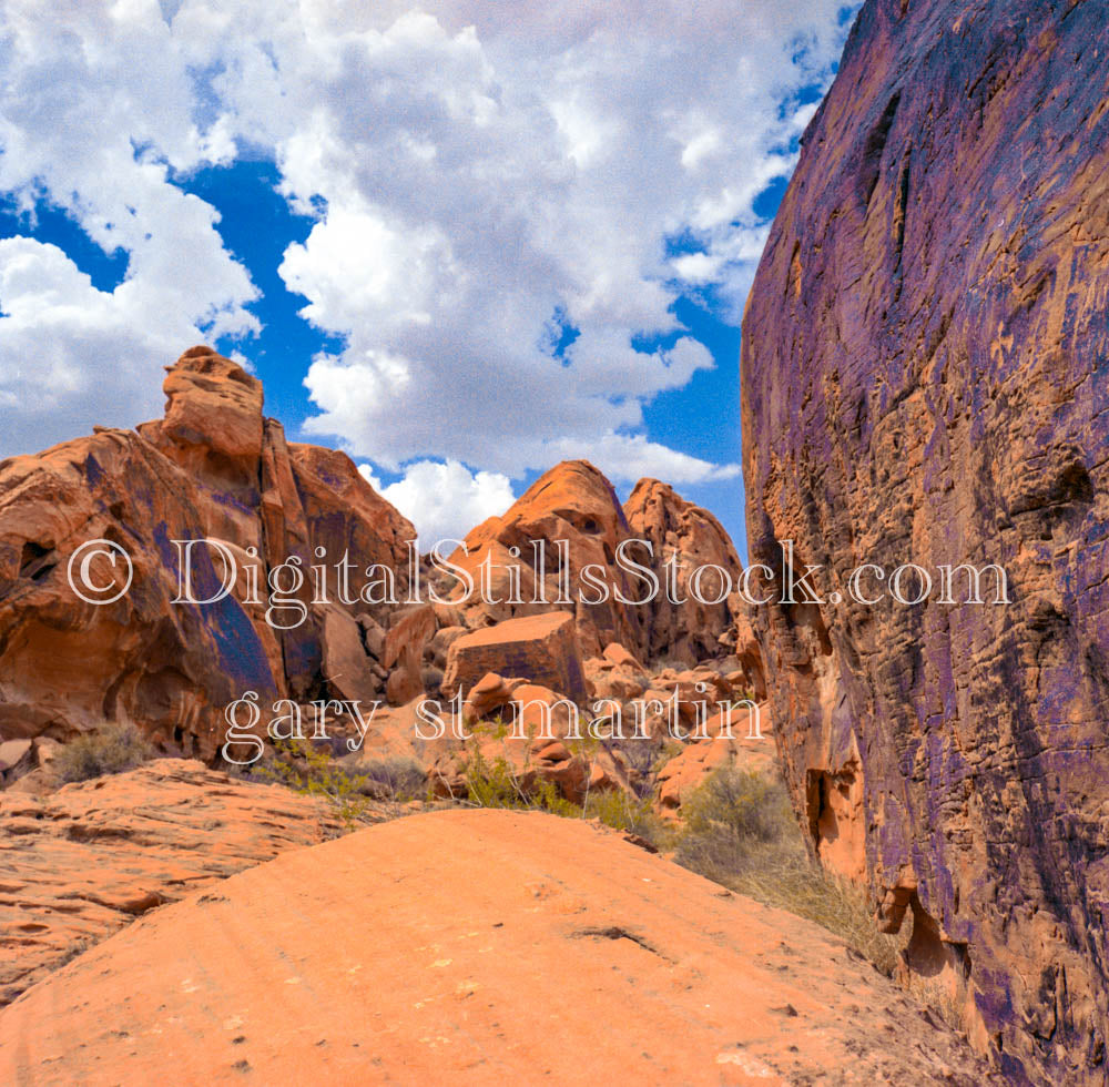 Walking through the Valley of FIre, analog valley of fire