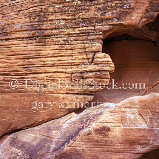 Looking at the layers in the rocks, analog valley of fire